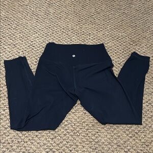 Navy High-Waisted Leggings
